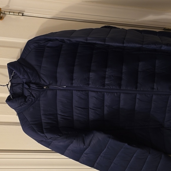ST. JOHN'S BAY BRAND MEN'S BAVY BLUE ZIPPERED COAT SIZE XL - Picture 3 of 14